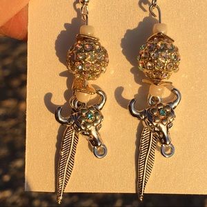 Steer Head Earrings